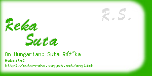 reka suta business card